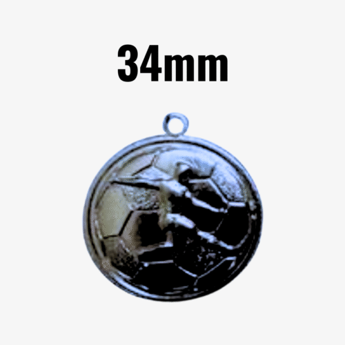 Medalla de fútbol de 34 mm - Niquel