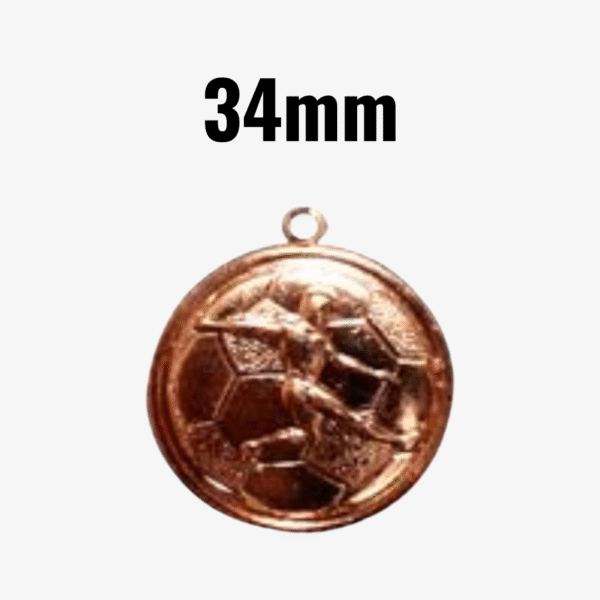 Medalla de fútbol de 34 mm - Cobre