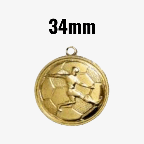 Medalla de fútbol de 34 mm - Oro