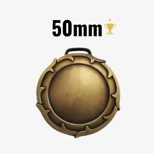 Medalla Espiga 50mm Oro