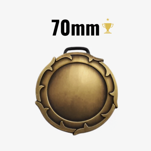 Medalla Espiga 70mm Oro