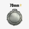 Medalla Espiga 70mm Plata