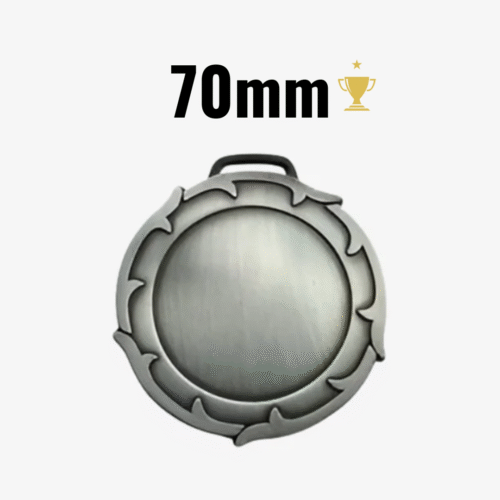 Medalla Espiga 70mm Plata