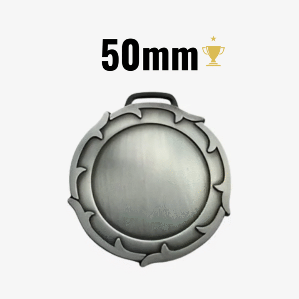 Medalla Espiga 50mm Plata