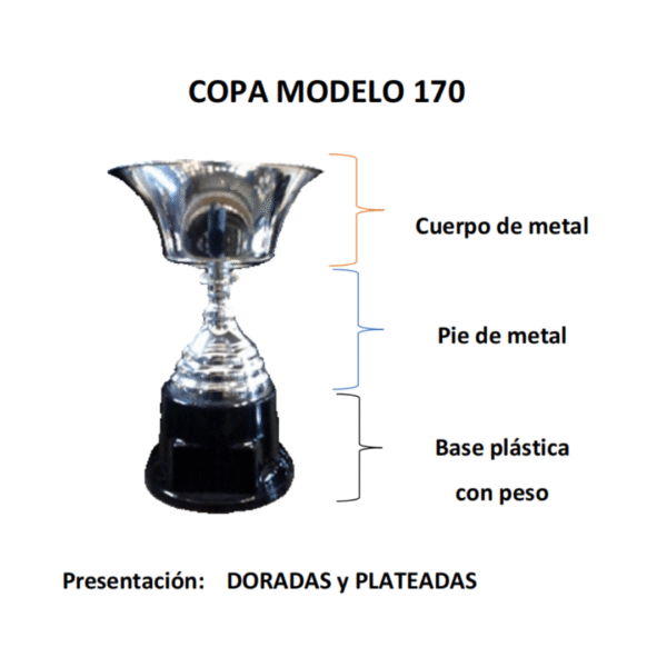 Trofeo Metálico 170 - 35cm