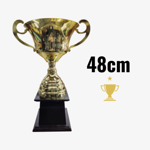 Trofeo Metálico Serie 170 Cajón con Asas - 48CM