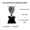 Copa Champions Base CAJÓN - 75CM