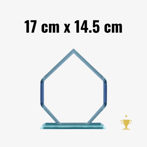 Placa de Vidrio Gota 17cm x 14.5cm con Caja