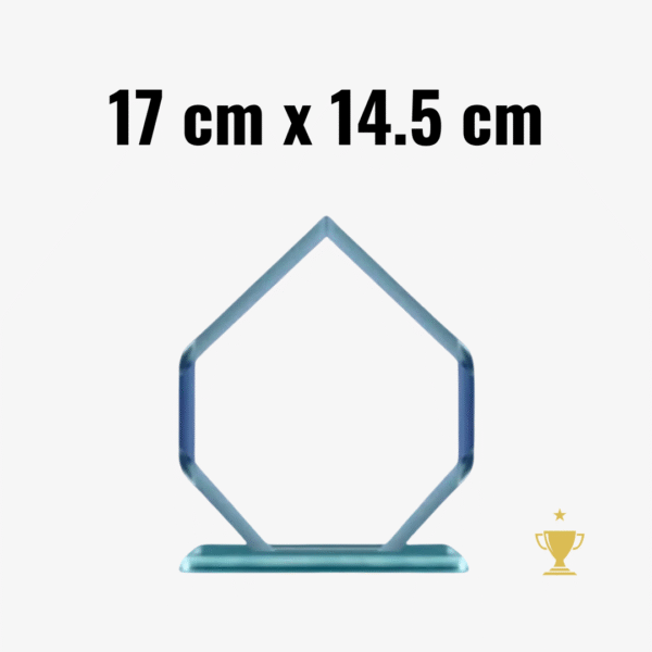 Placa de Vidrio Gota 17cm x 14.5cm con Caja