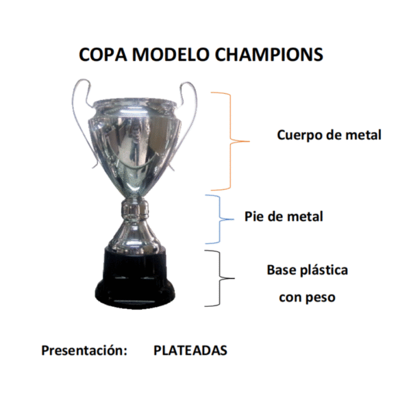 77 Copa Champions Base plastico - 51cm