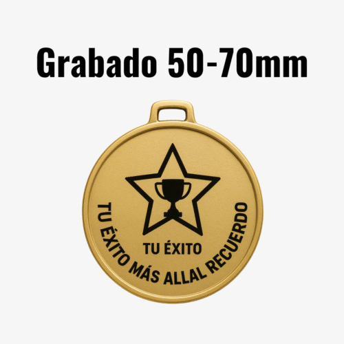 Grabado Medalla Láser 50-70mm