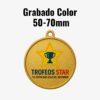 Grabado Sublimado Medalla 50/70mm a Color